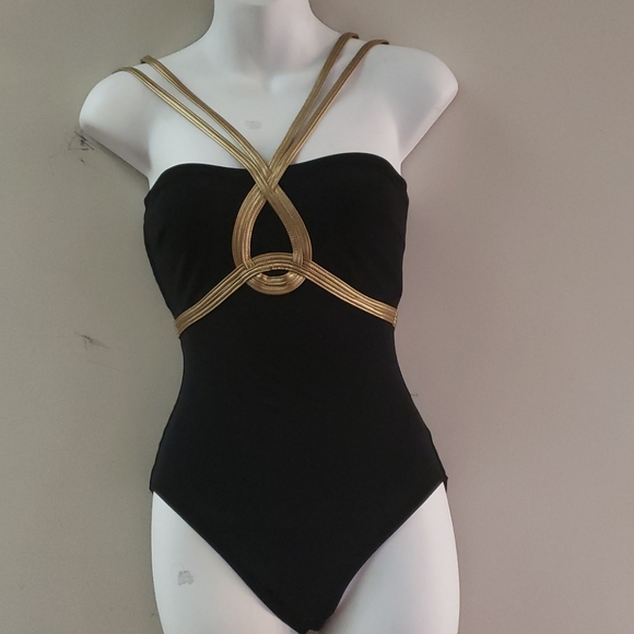 Other - Black and Gold Swimsuit